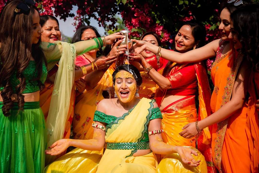Barsha Siwakoti Shares Haldi Ceremony Pictures from Her Wedding