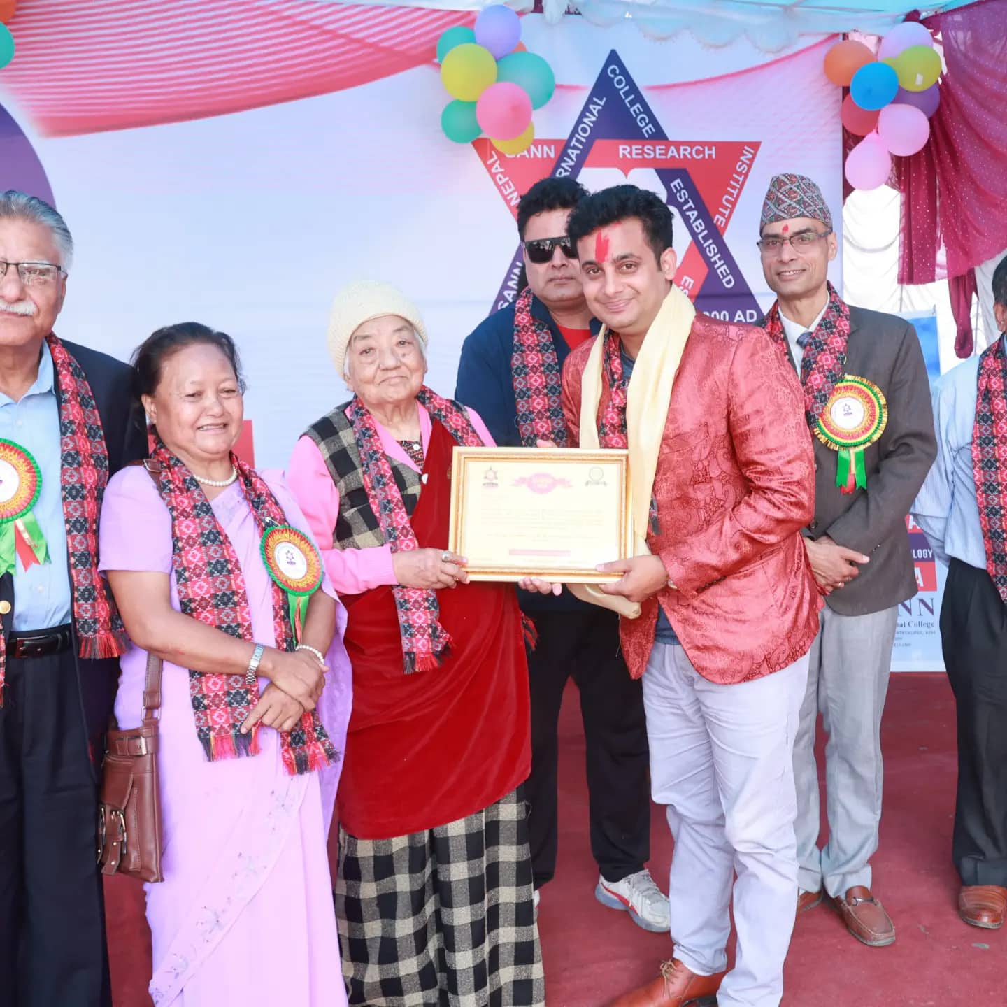 Journalist Sonit Raj Dhungel honored by SANN College